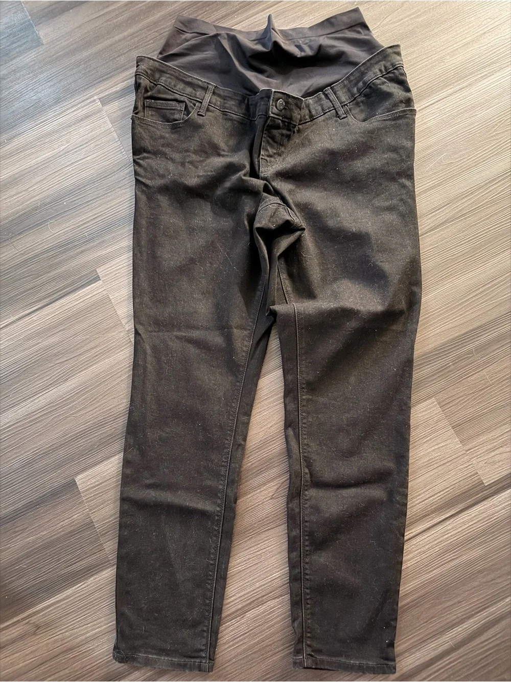 Old Navy Maternity Rockstar Super Skinny black jeans plus size 16 Long